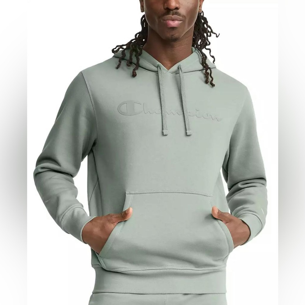 Men’s Size Medium Champion Hoodie Tonal Script - Picture 7 of 8